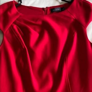 Red dress mid length!